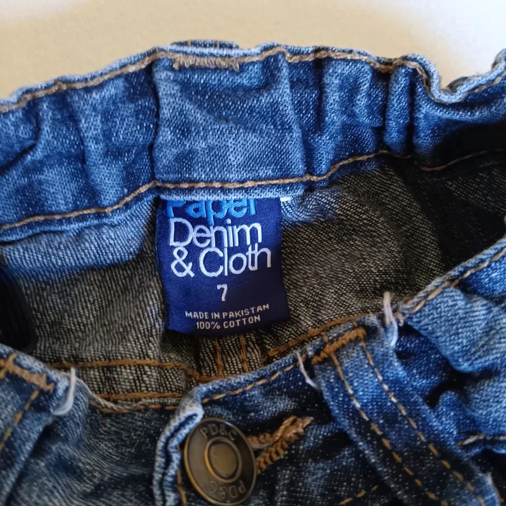 Paper Denim & Cloth Size 7 Kids Blue Straight Jeans Classic Style